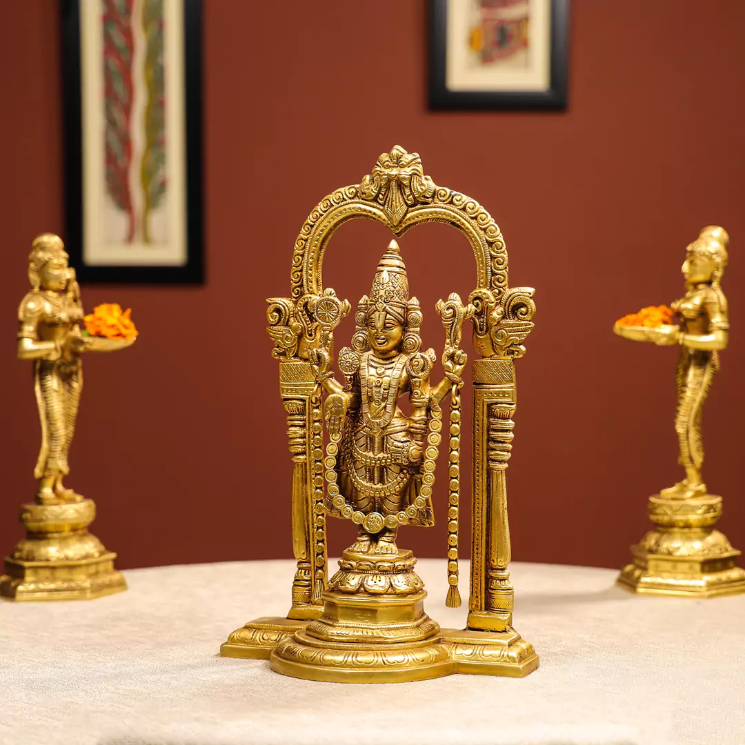 Brass Balaji Idol - Image 2
