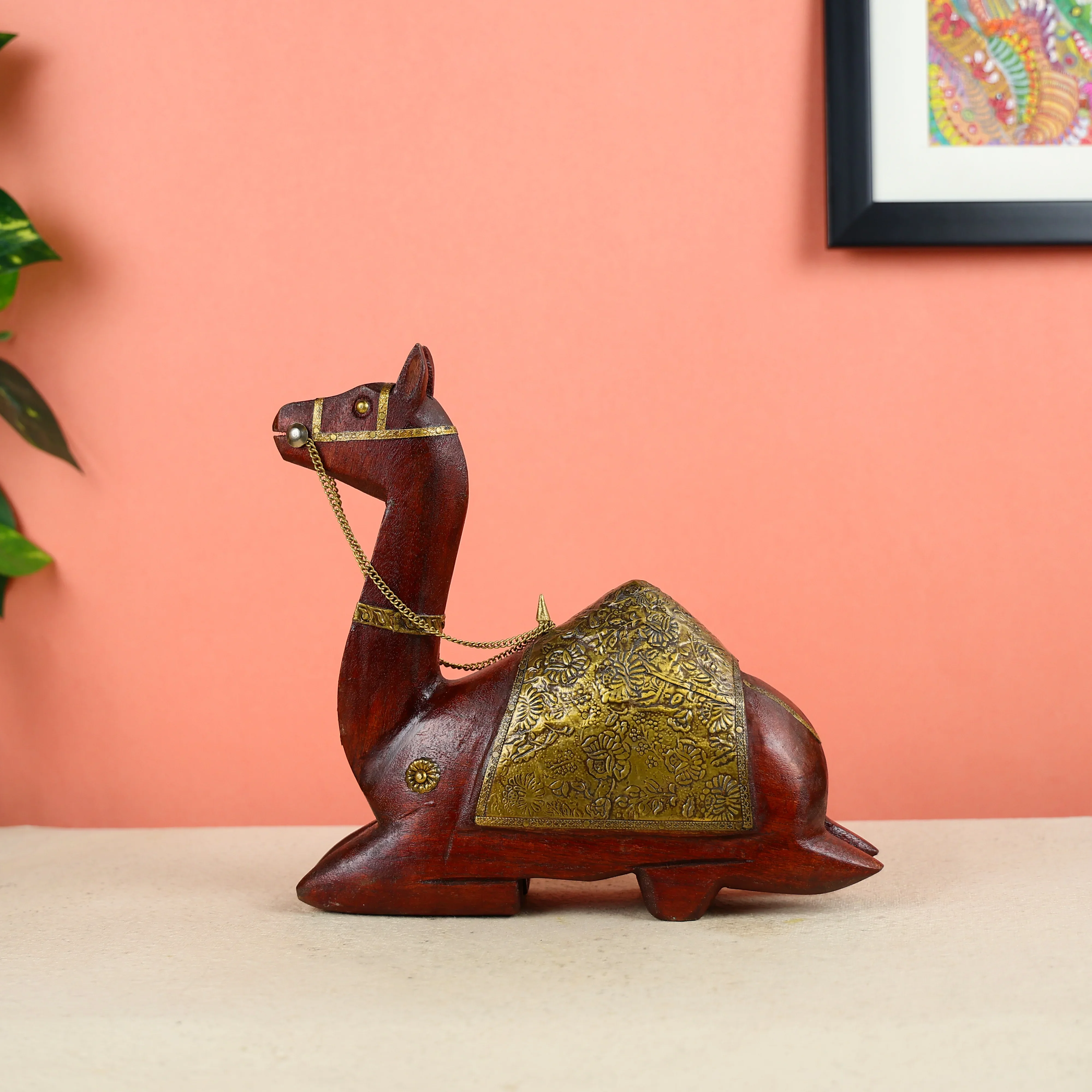 Wooden Camel In Sitting Posture